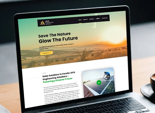 AVA Engineering business website by DotFix Technologies