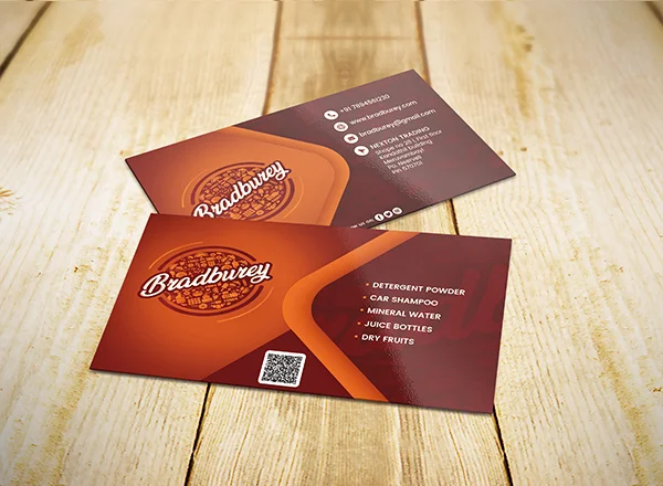 Bradburey business card design by DotFix Technologies
