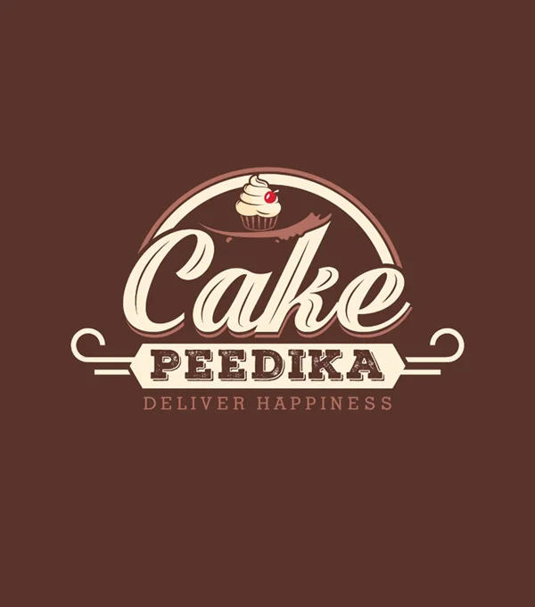 Cake Peedika logo design by DotFix Technologies