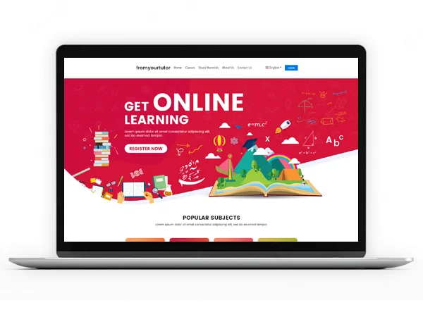 Fromyourtutor.com website design by DotFix Technologies