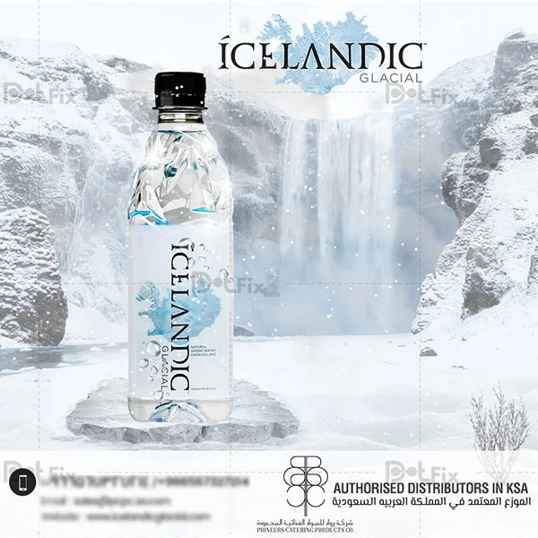 Icelandic Glacial KSA social media design by DotFix Technologies