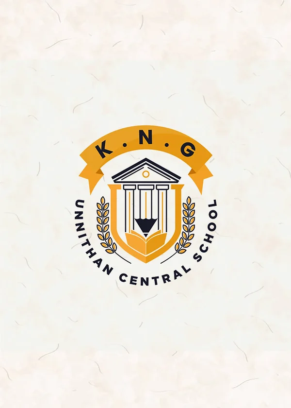 KNG Unnithan Central School logo design by DotFix Technologies