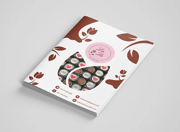 Lala Chocolates brochure design by DotFix Technologies