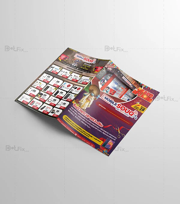 Mobile Souq brochure design by DotFix Technologies