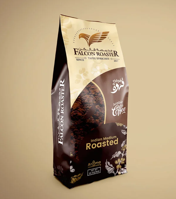 Falcon Roaster branding & packaging design by DotFix Technologies