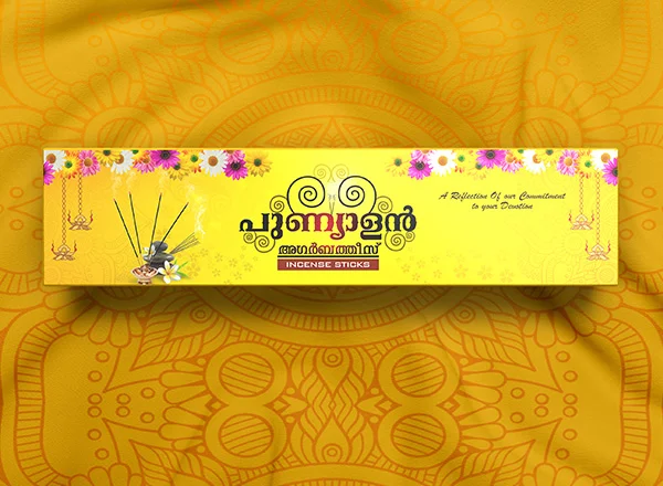 Punyalan Agarbathis packaging design by DotFix Technologies