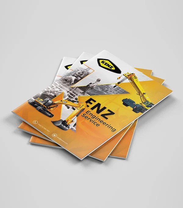 Kenz brochure design by DotFix Technologies
