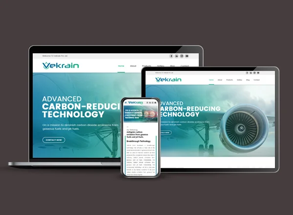 vekrain.com website design by DotFix Technologies